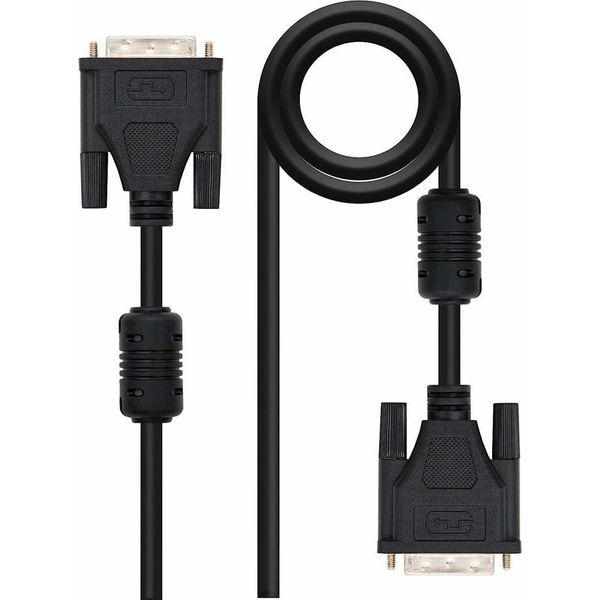 Nanocable 10.15.0802 Cavo Da Dvi A Dvi Dual Link 24 + 1, Maschio/Nero, 1,8 M-image