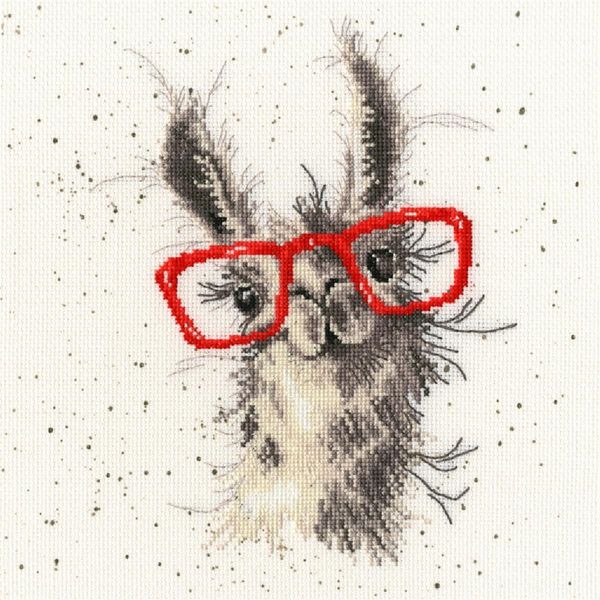 Set Per Punto Croce Bothy Threads "Llama"", 26X26Cm, XHD40, Schema Contato"-image