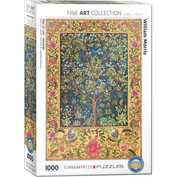 Arazzo L'albero Della Vita William Morris Puzzle Da 1000 Pezzi Formato 68X48 Cm-image