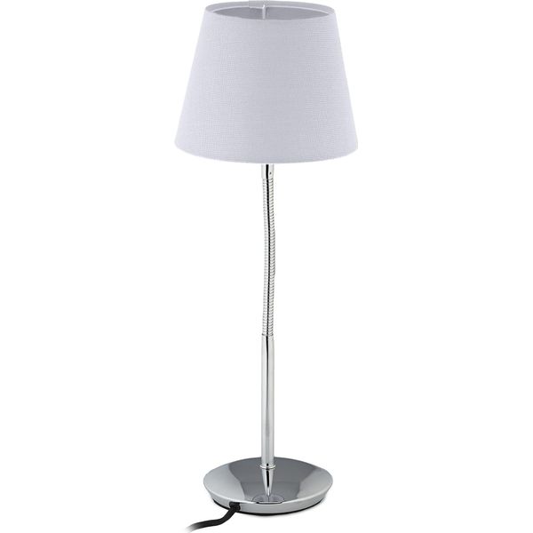 Relaxdays Lampada Da Tavolo Flessibile Con Paralume In Tessuto-image