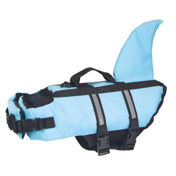 Aiuto Al Nuoto Per Cani Nobby "Sharki"" Azzurro Taglia: M, 35 Cm"-image