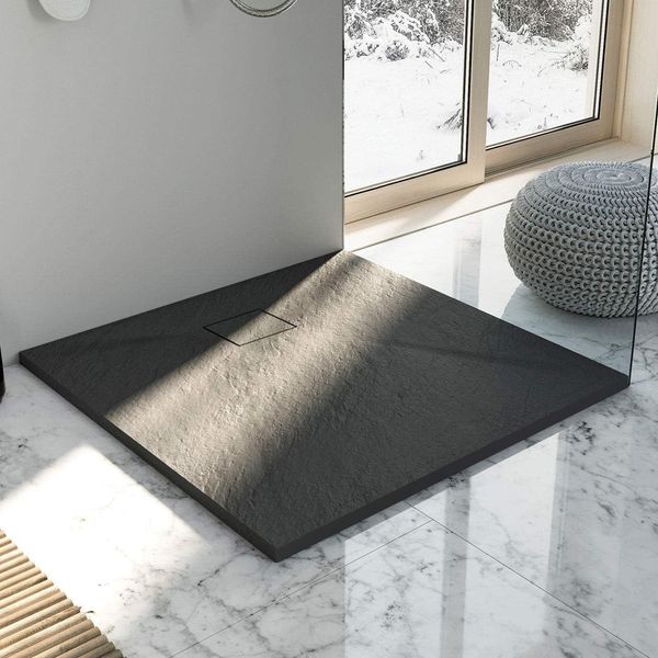 Piatto Doccia Rea Magnum Black 90X90-image