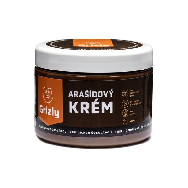 Grizly Crema Di Arachidi Con Cioccolato Belga 500 G-image