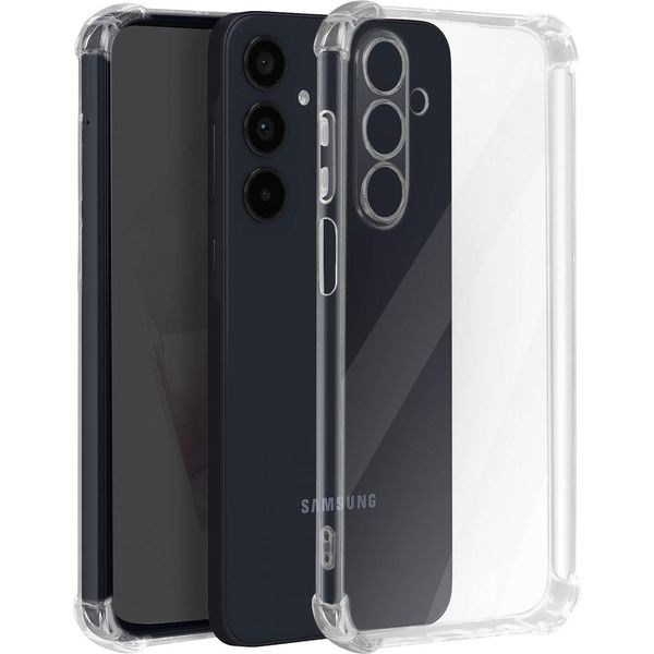 Avizar, Custodia Bumper Per Samsung Galaxy M35 Con Angoli Antiurto, Trasparente-image