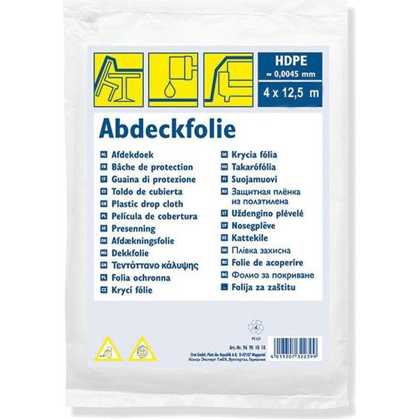 WESTEX96905010 Pellicola Di Copertura Westex Standard, Hdpe, Trasparente, 4 X 12,5 M-image