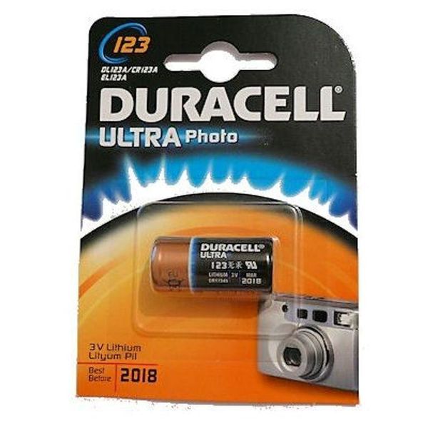 Duracell 42096 Ultra Photo CR123A (DL123) - Lithium Batterie, 3 V-image
