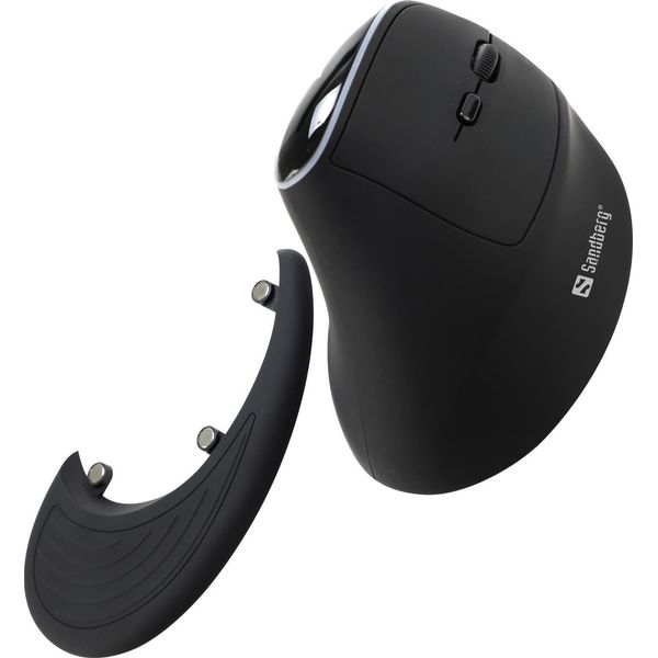 Sandberg Pro - Mouse Verticale - Ergonomico - Ottico - 6 Pulsanti - Senza Fili - 2,4 Ghz - Ricevitore Senza Fili (Usb)-image