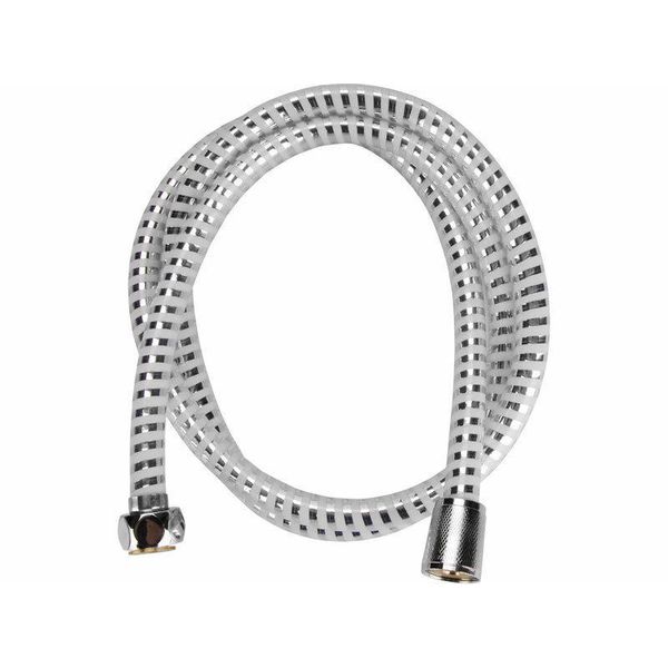Tubo Doccia Viking (630228) Tubo Doccia, Pvc Nero/Argento, 150 Cm, Pvc-image