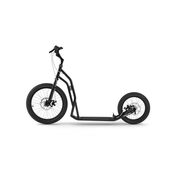 Yedoo S2016 Disc Scooter A Pedali / Dogscooter - Per Adulti E Ragazzi, Fino A 150 Kg, Con Pneumatici 20/16, Freni A Disco E Manubrio Regolabile Nero-image