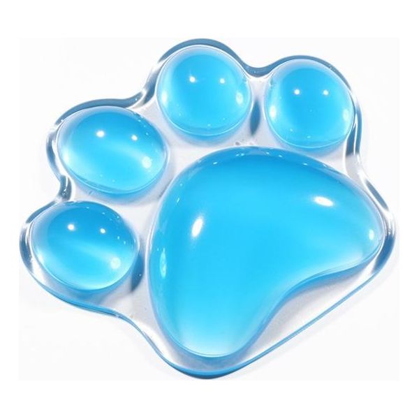 Inf Supporto Per Mouse In Silicone Trasparente, Ergonomico, Confortevole Blu-image