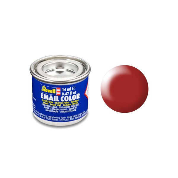 Revell 32330 Rosso Fuoco, Seta Opaca Ral 3000 Barattolo Da 14 Ml-image
