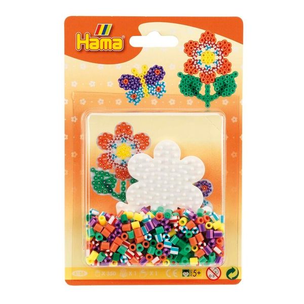 Hama 4188 Perline Stirabili Hama Midi "Perline A Strisce - Fiore"", In Blister"-image