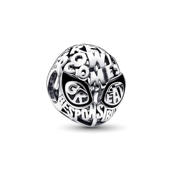 Pandora Marvel 792351C01 Charm Donna Spider-Man Maschera Argento Sterling-image