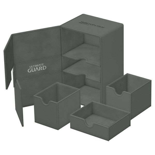 Ultimate Guard Twin Flip'n'Tray 160+ - Pojemnik Na Karty - Szary-image