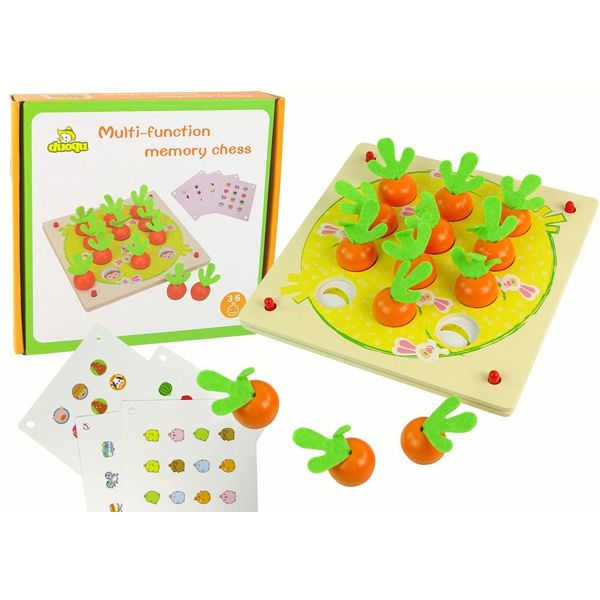 Gioco Di Memoria Di Frutta E Verdura In Legno-image