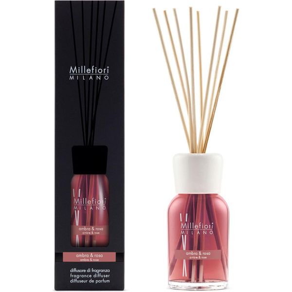 Millefiori Milano Fragrance Diffuser Ambra & Rosa 250 Ml-image