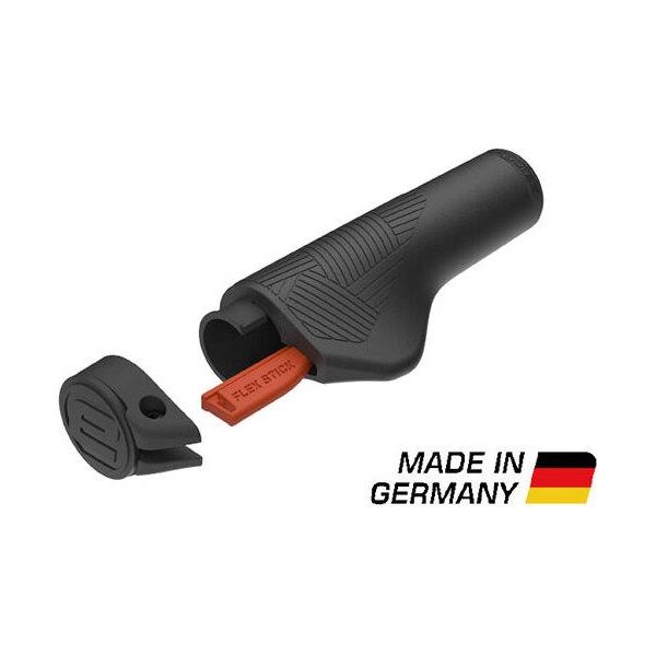 Manopole Per Manubrio Eg Active Flex Ergotec, Coppia, 135/92 Mm, Nero-image