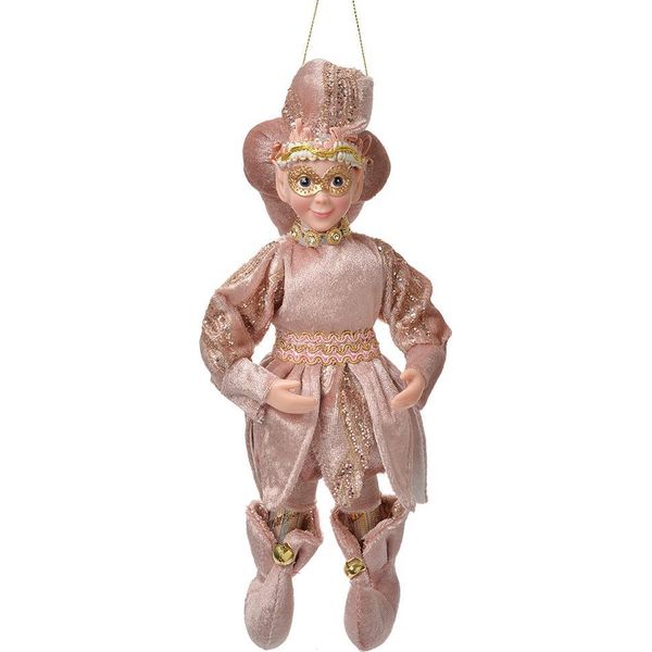 Clayre & Eef Ciondolo Decorativo Elf 10X8X28 Cm Rosa Tessile-image