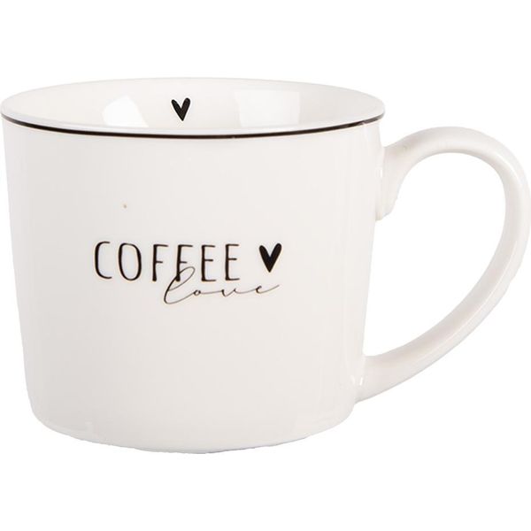 Tazza Clayre & Eef 275 Ml Cuore In Porcellana Bianca-image