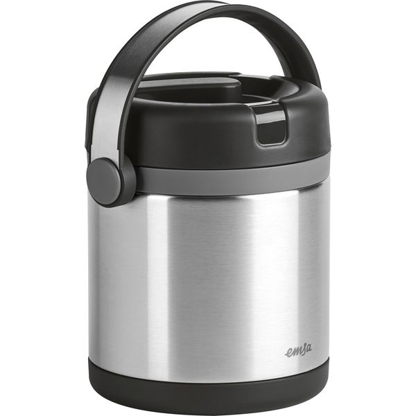 Emsa 509244 Emsa Mobility Contenitore Isolato Per Alimenti In Acciaio Inox Da 1,2 L Nero/Antracite-image