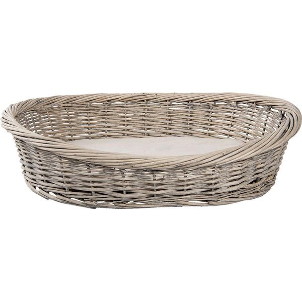 Cesto Per Cani Clayre & Eef 74X57X19 Cm Rattan Grigio-image