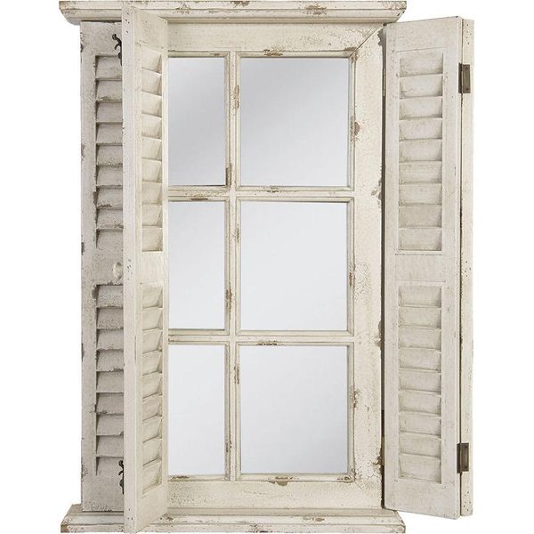 Specchio Clayre & Eef 46X7X71 Cm Legno Bianco-image