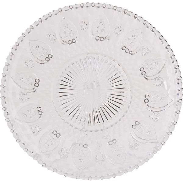 Piatto Da Portata Clayre & Eef Ø 25 Cm In Vetro-image
