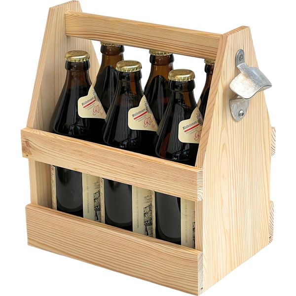 Dandibo Portabottiglie 6 Bottiglie In Legno Con Apribottiglie 93945 Borsa Da Uomo-image