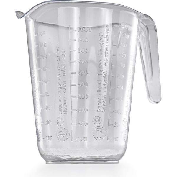 Caraffa Graduata 1L In Plastica Trasparente Caraffa Graduata Volume Di Riempimento 1 Litro Caraffa Graduata-image