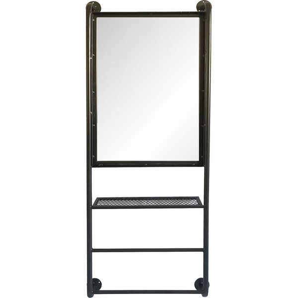 Specchio Clayre & Eef 48X124 Cm Legno Nero-image