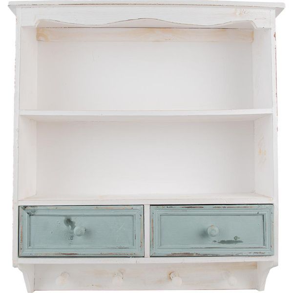 Mensola A Muro Clayre & Eef 56X13X60 Cm In Legno Bianco-image