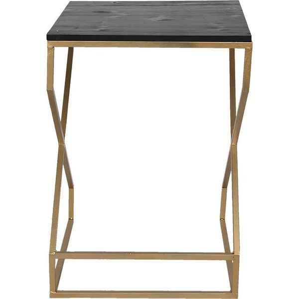 Tavolino Clayre & Eef 40X40X55 Cm In Ferro Color Oro-image