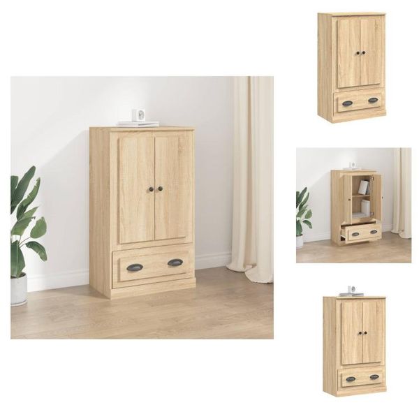 Vidaxl Credenza Sonoma-Quercia 60X35,5X103,5 Cm Materiale A Base Di Legno - Credenze-image