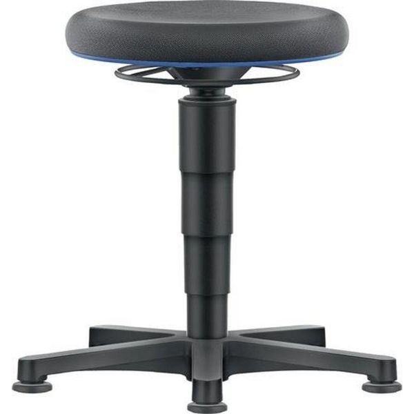 Sgabello Girevole Piedini Per Pavimento Supertec Nero Altezza Seduta 450-650 Mm Supertec Bimos-image