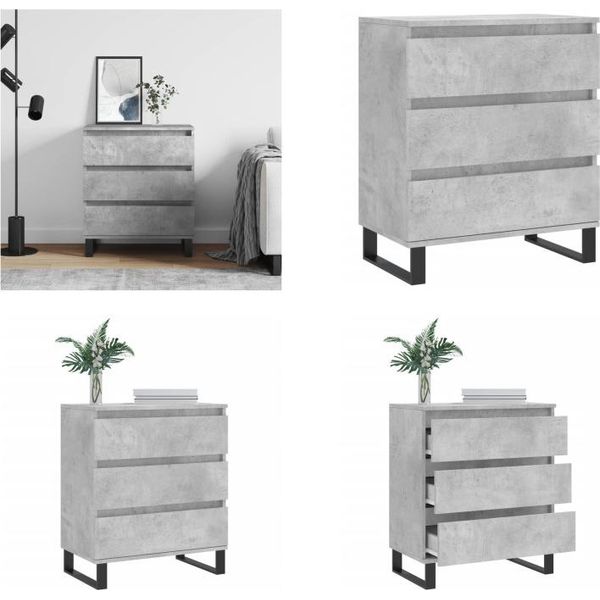 Vidaxl Credenza Betongrau 60X35X70 Cm Holzwerkstoff - Credenza - Credenze - Lagerschrank - Buffet-image