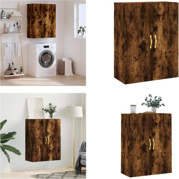 Vidaxl Armadio A Muro Rovere Fumé 69,5X34X90 Cm - Armadio A Muro - Armadio A Muro - Armadio - Armadio Portaoggetti-image