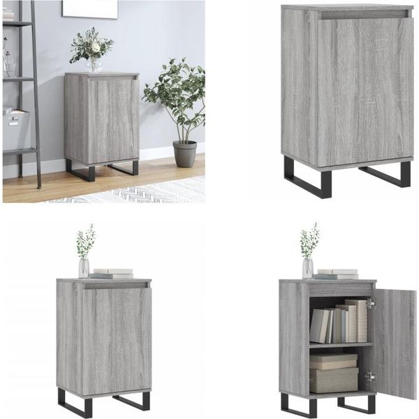Vidaxl Credenza Grigio Sonoma 40X35X70 Cm Materiale A Base Di Legno - Credenza - Credenze - Armadio - Armadio Portaoggetti-image