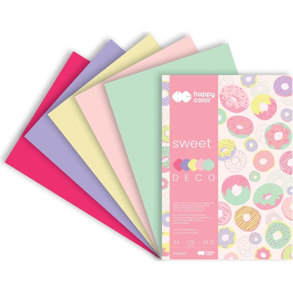 Deco Sweet A4 20 Fogli Happy Color Color Block-image