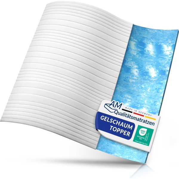 Am QualitäTsmatratzen | Basic Gel Schiuma Topper | 180X220 Cm | 6 Cm Di Altezza | Mattress Topper | 180/220 | Gel Topper-image
