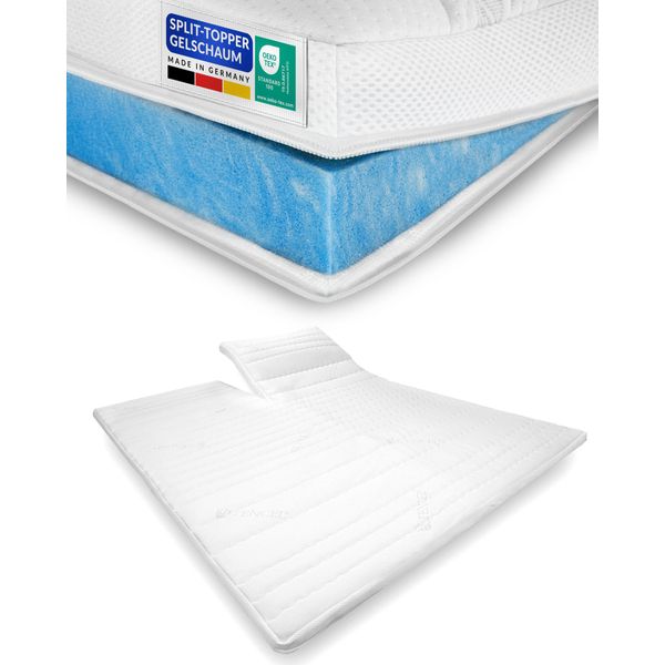 Am QualitäTsmatratzen | Split Topper Gel Schiuma | 200X220 Cm | 6 Cm Di Altezza | Topper Per Materasso | 200/220 | Topper Gel Schiuma-image