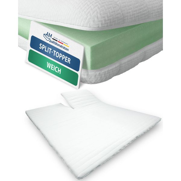 Am QualitäTsmatratzen | Split Topper Comfort Foam | 180X200 Cm | 6 Cm Di Altezza | Mattress Topper | 180/200 | Comfort Foam Topper-image