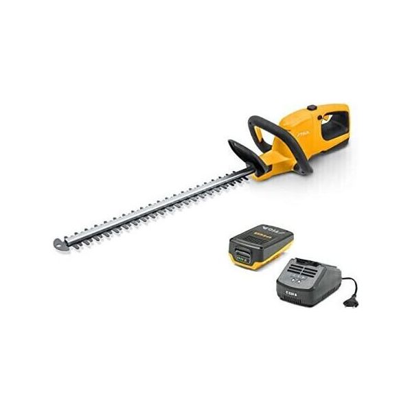 Stiga Ht 100E Kit (Con Batteria E Caricabatterie) Tagliasiepi A Batteria Lunghezza Lama 55 Cm-image