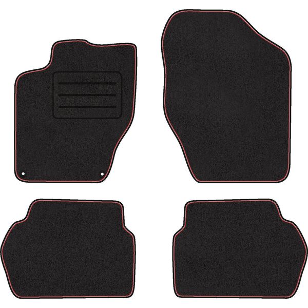 Set Di Tappetini In Velluto Per Ds Ds 4 4 Pezzi - Nuovo - Rosso-image