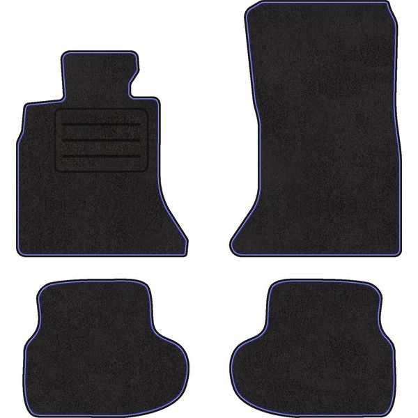 Set Di Tappetini In Velluto Per Bmw 5 F11 Lci (2010 - 2017) 4 Pezzi - Nuovo - Premium-image