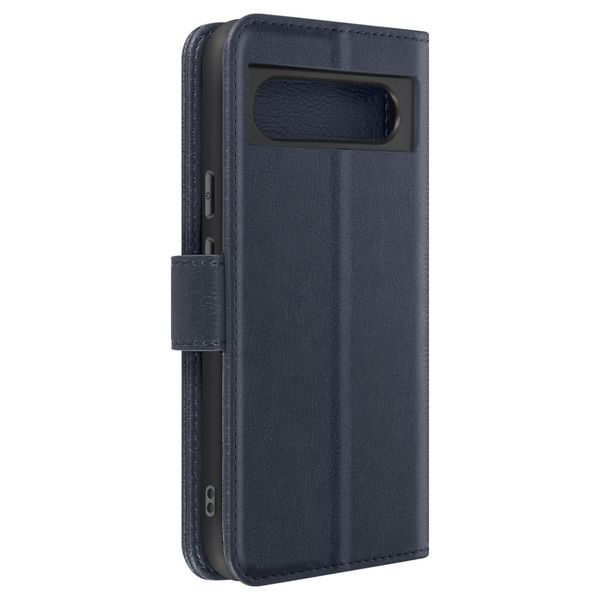Avizar, Custodia In Ecopelle Con Funzione Di Supporto Per Google Pixel 8A, Blu Scuro-image