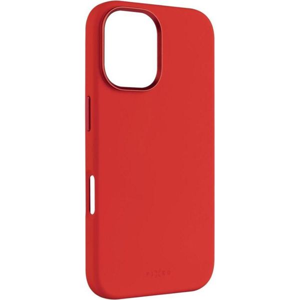 Fixed Fixed Magflow | Back Cover | Apple | Iphone 16 | Liquid Silicon | Red-image