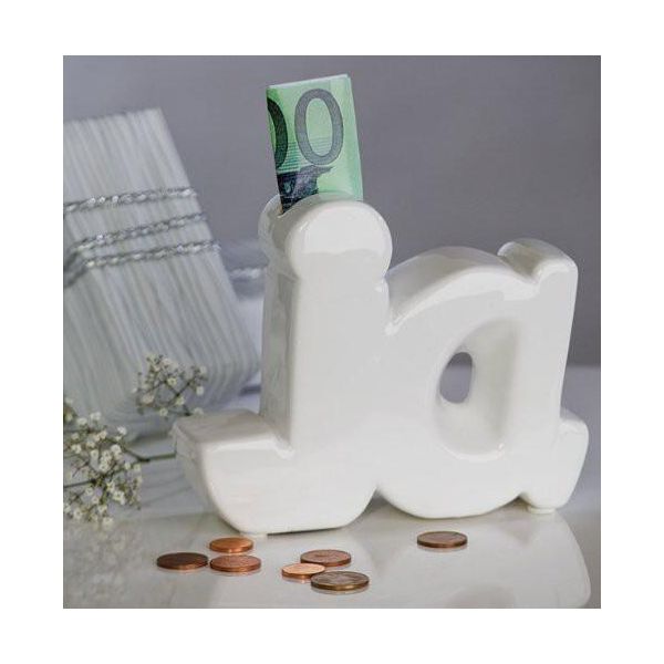Casablanca Spardpse Ja Keramik Weiss 15 X 12,5 Cm 26436/Abverkauf Nur Solange Vorrat Reicht-image