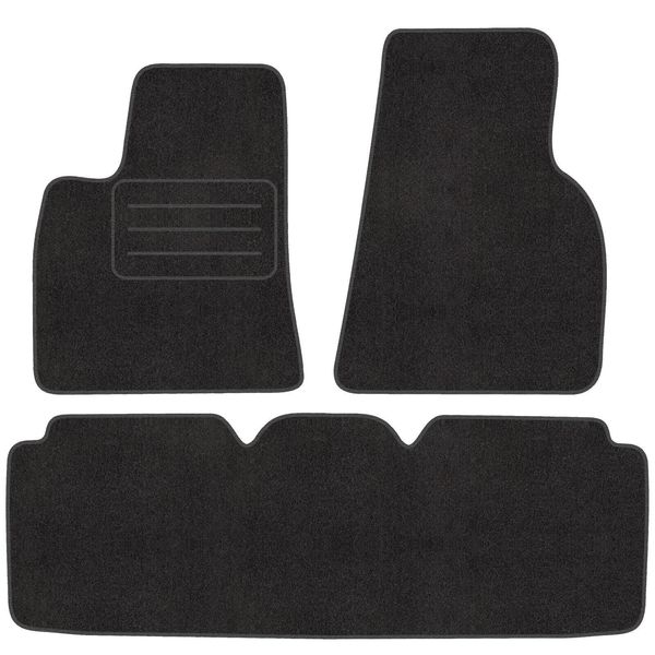 Satz In Velour FußMatte Per Tesla Model S (A Partire Dal 2012) - Qualità Premium - Passeggeri-image