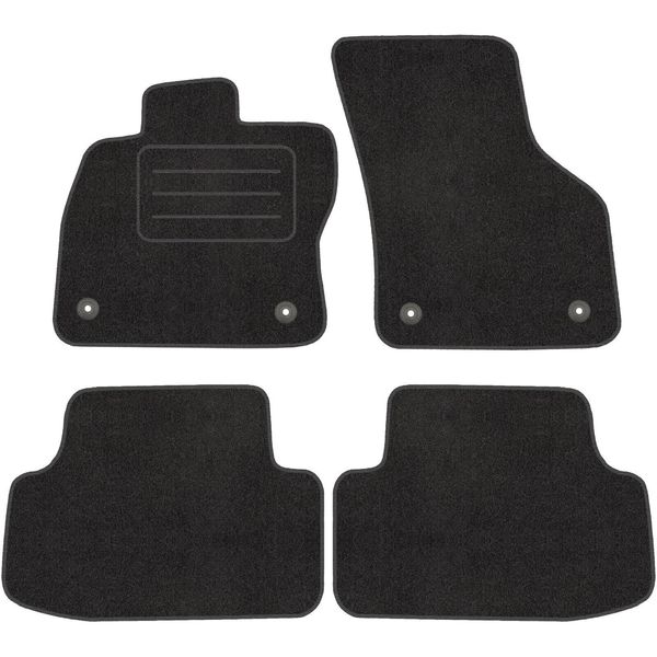 Satz In Velour FußMatte Per Skoda Octavia Iii (2013-2020)-Qualità Premium -Passeggeri-image