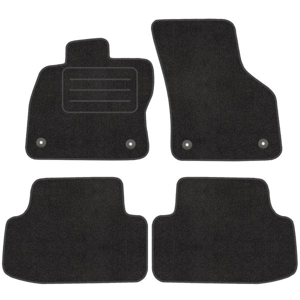 Satz In Velour FußMatte Per Seat Leon Iii (2012-2020) - Qualità Premium -Passgenau-image